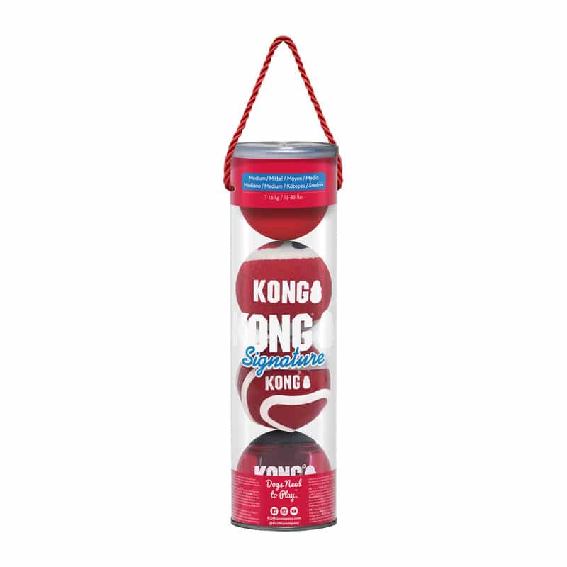 KONG Signature Balls 4pk Medium - Image 2