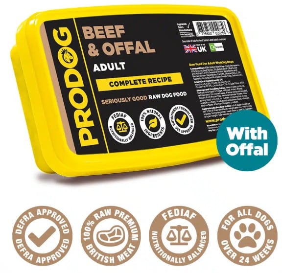 Prodog Raw Beef & Offal Complete 500g