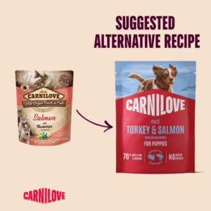 Carnilove Turkey & Salmon with Blueberry Pate for Puppies 300g