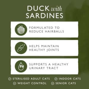 Eden Feline Feast Duck & Sardine Dry Cat Food 1.5kg - Image 3